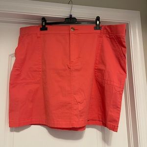 Womens Plus Lee Coral Skort 22W